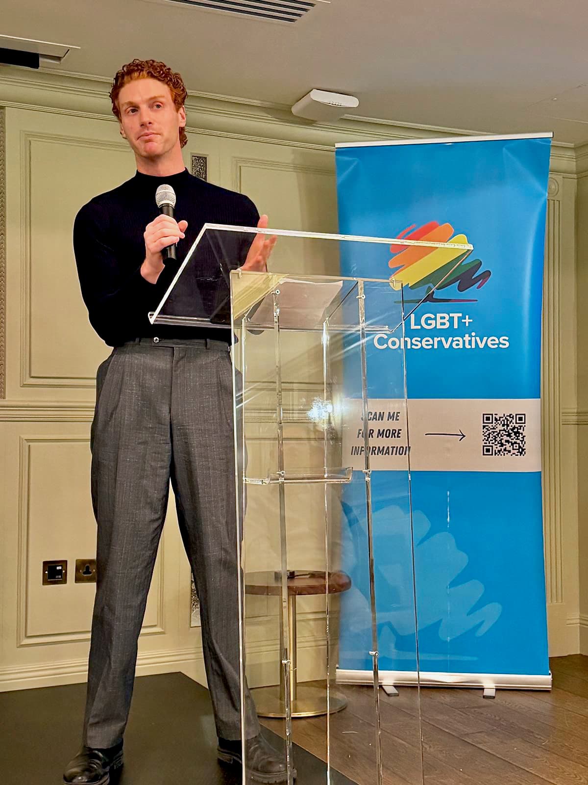 Marc Goldfinger at LGBT+ Conservatives event